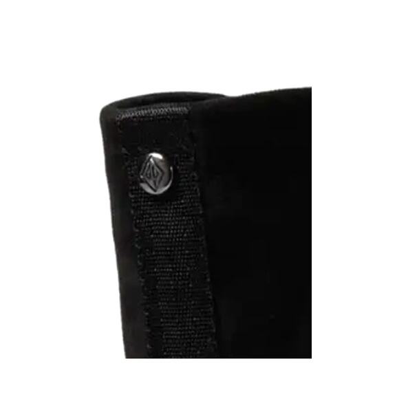 Donald Pliner Zari Crocodile Platform Heel Mid Boots | 8.5 Black Suede NEW $298 - Picture 10 of 12